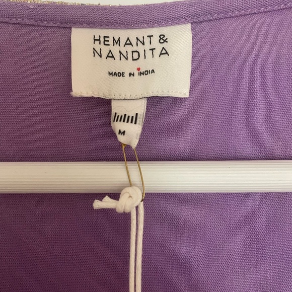 NWT HEMANT & NANDITA M maxi dress - Picture 4 of 8